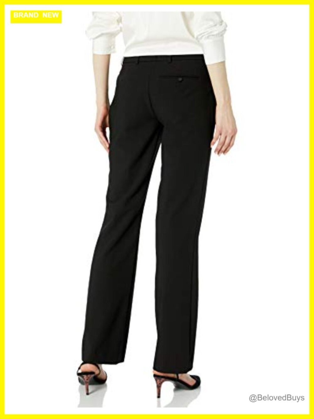 Modern Fit Suit Pant Straight Leg Flat-Front Slacks - Picture 2 of 2